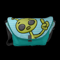 Alien Dude Messenger Bag messenger bags