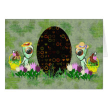 Alien Easter Egg Hunt Cards