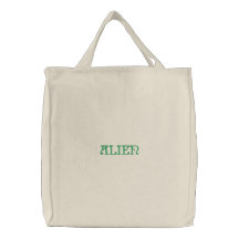 Alien Embroidered Bag