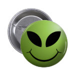 Alien Happy Smiley Face Buttons