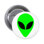 Alien Head Pinback Buttons