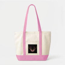 ALIEN TED-PINK TOTE BAGS