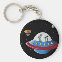 Aliens Earth or Bust! Keychains