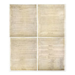 All 4 Original Pages of United States Constitution photography