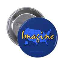 All 50 States Blue Button