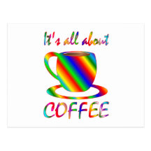 All About Coffee Post Cards