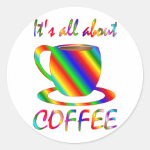 All About Coffee Stickers