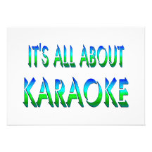 All About Karaoke Custom Invite