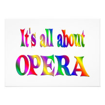 All About Opera Personalized Announcement