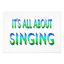 All About Singing Invitation