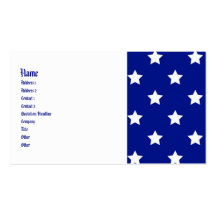All American Customisable Patriotic Biz Cards Business Card