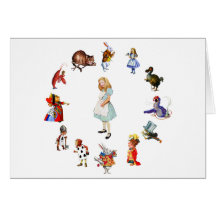 ALL AROUND ALICE GREETING CARD