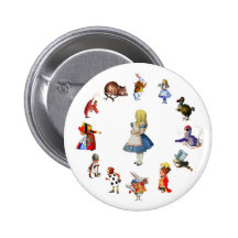 ALL AROUND ALICE IN WONDERLAND BUTTON