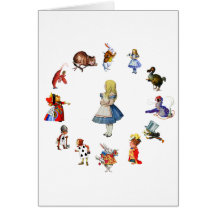 ALL AROUND ALICE IN WONDERLAND CARDS