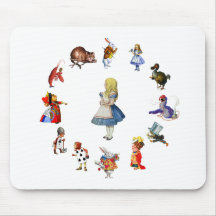 ALL AROUND ALICE IN WONDERLAND MOUSE PAD