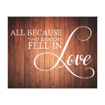 All Because Two People Fell In Love Stretched Canvas Print
