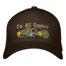 All Country Western Theme Embroidered Baseball Cap