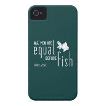 All men are equal before fish (all colours) iPhone 4 cover