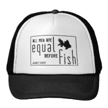All men are equal before fish (all colours) mesh hats
