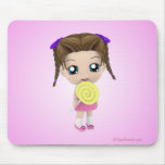 All Mine Cute Chibi Girl Candy Mousepad