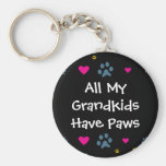 All My Grandkids-Grandchildren Have Paws Keychain
