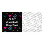 All My Grandkids-Grandchildren Have Paws Personalized Photo Card