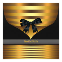 All Occasion Black Gold Party Invitation Template