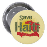 ALL Proceeds go to RED CROSS - Save Haiti Pinback Button