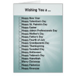 All-Purpose Checkbox Greeting Card