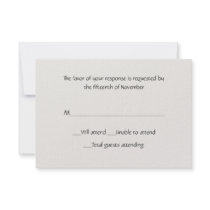 All Purpose Winter White Response Card