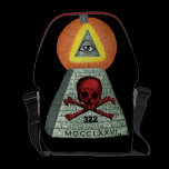 All seeing eye and bones.... messenger bags