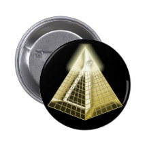All Seeing Eye Pyramid Button