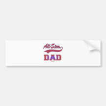 ALL STAR DAD GIFTS BUMPER STICKERS