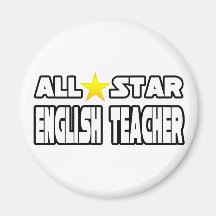 All Star English Teacher Refrigerator Magnet