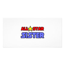 All Star Sister Personalized Photo Card
