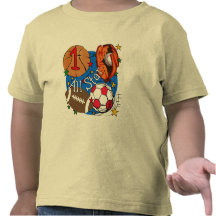 All Star Sports 1st Birthday Tshirts and Gifts
