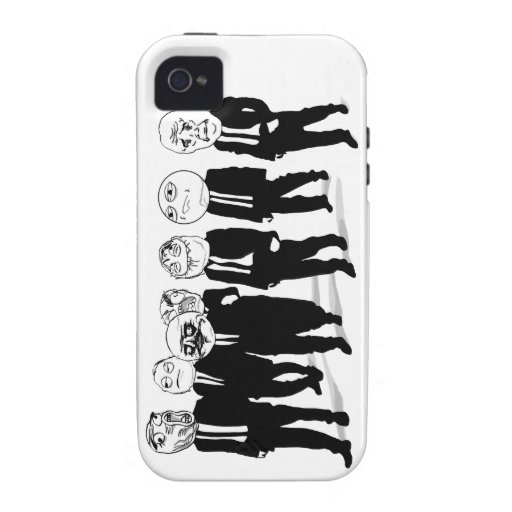 All The Rage Faces Meme iPhone Case Case-Mate iPhone 4 Case