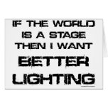 All the world is a stage card