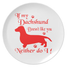 ALL THINGS DACHSHUND DINNER PLATES