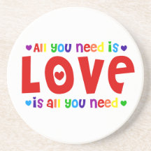 All you need is Love Beverage Coaster