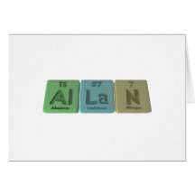 Allan as Aluminium Lanthanum Nitrogen Card