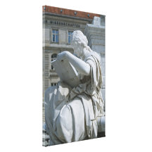 Allegory of History of Schiller Monument in Berlin Stretched Canvas Prints