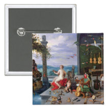 Allegory of Music Pinback Buttons