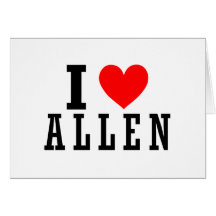 Allen, Alabama City Design Greeting Cards