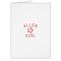 Allen Pink Girl Cards