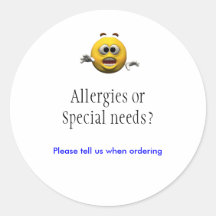 Allergies sticker