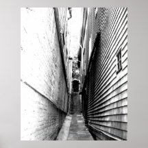 Alley in Sausalito Posters