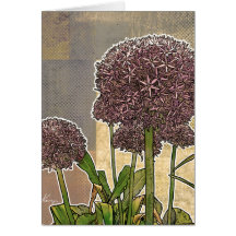 Allium Blossoms Greeting Cards