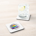 Ally Button distressed Drink Coaster