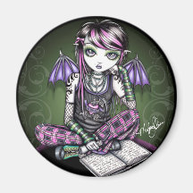 Ally Cute Emo Fairy Magnet